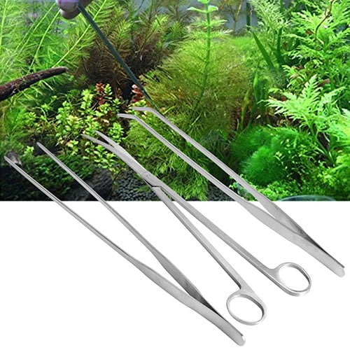 MyBeauty Long Stainless Steel Aquarium Fish Tank Aquatic Plant Tongs
