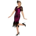 thumbnail image 3 of PrettyGuide Women's 1920s Dress Sequin Art Deco Flapper Dress with Sleeve, 3 of 7