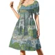 thumbnail image 3 of Vestido de manga corta de Gustav Klimt-Eglise In Cass 1913, vestidos de fiesta para mujer, vestidos de verano, vestidos de estilo coreano., 3 of 7