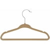 Honey Can Do HNG-01092 10 Count Tan Velvet Touch Kids Hanger