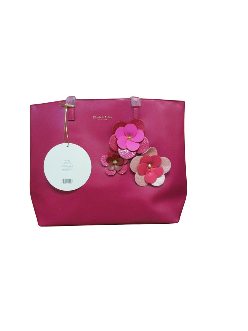 Elizabeth Arden Pink Floral Tote Bag Handbag Spring - Walmart.com