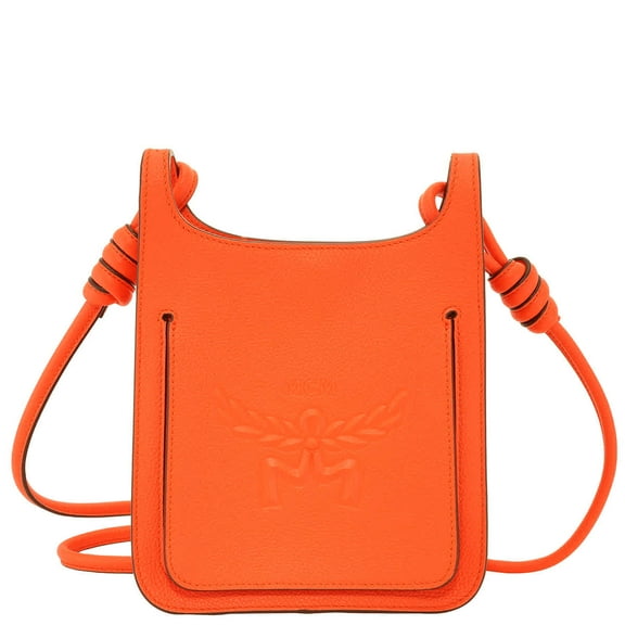 MCM Mini Himmel Hobo Crossbody Bag - Orange
