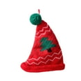thumbnail image 3 of Mini gorro navideño, gorro cálido, gorro de punto, gorro con pompón de moda, gorro de Papá Noel para restaurante, habitación de hotel, apartamento, Arbol de navidad rojo, 3 of 8