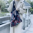 thumbnail image 4 of Sac Fourre-Tout d'Épaule en Tricot Mode Femme Boho Crochet Magasinage Sac à Main Porte-Monnaie, 4 of 6