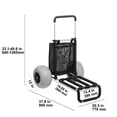 thumbnail image 6 of VEVOR Beach Dolly with Big Wheels for Sand, 29.9" x 15.4" Cargo Deck, w/ 12" Balloon Wheels, 165LBS Loading Capacity Folding Sand Cart & 27" to 44.7" Adjustable Height, Heavy Duty Cart for Beach, 6 of 9