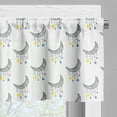 thumbnail image 5 of Ambesonne Moon Valance & Curtain, Star Ornaments Holiday, 55"x36", Multicolor, 5 of 6