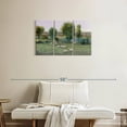 thumbnail image 2 of Elephant Stock Field Of Sheep I Wall Art - Horizontal Multi Panel Canvas - Living Room Wall Decor - Nature Multi Panel - Green And Purple Decor By Tim O'toole - 33" x 20", 2 of 8