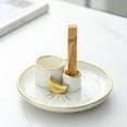 thumbnail image 5 of 4 in 1 Incense Holder, Ceramic Incense Stick and Palo Santo Holder,Sage Holder for Burning- Ceramic Ash Catcher Tray for Meditation and Yoga Room (White Golden), 5 of 5