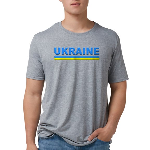 CafePress - Pro Ukraine Pride Ukrainian Flag ??????? T Shirt - Mens Tri-blend T-Shirt