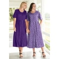 thumbnail image 5 of Woman Within Plus Size Short-Sleeve Button-Front Pocket Dress (Petite Available), 5 of 6