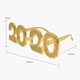 thumbnail image 2 of unbranded 2Ud Gafas Marco 2020 Doradas Para Accesorios De Fiesta Y Eventos Festivos, 2 of 4