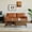 Brown, variant on Stateside Vegan Leather Square Arm Sofa 70"