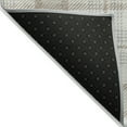 thumbnail image 3 of HomeRoots 601326 3 x 5 ft. Linen & Brown Plaid Washable Indoor & Outdoor Rectangle Area Rug, 3 of 5