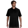 thumbnail image 1 of All Sport M1809 Team 365 Men's Three-Button Polo Shirt - Black - Small, 1 of 2