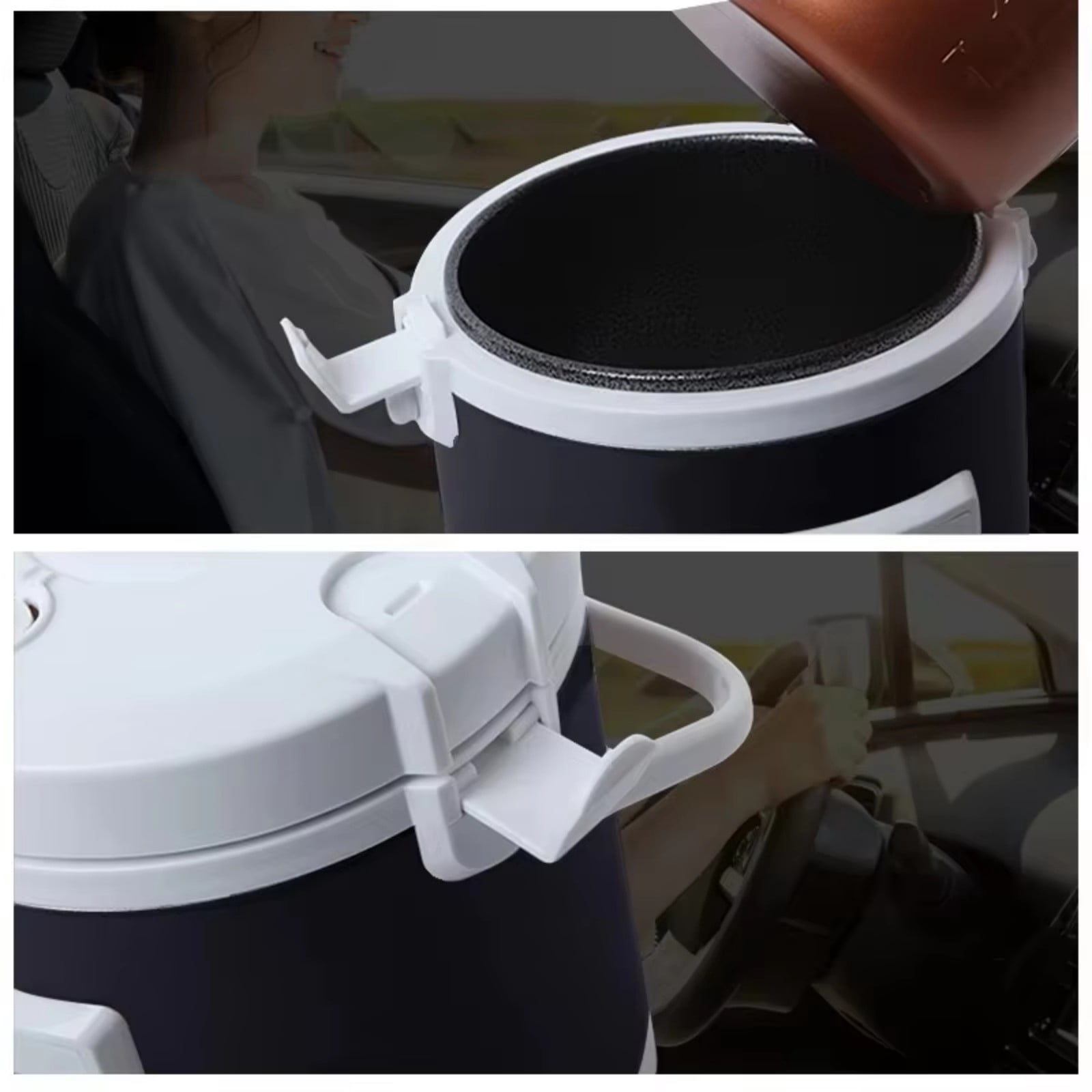 Portable 12V/24V Quick Heating Rice Cooker Rice Cooking Appliance Car Rice Cooker Suitable for Vehicle and Household Use