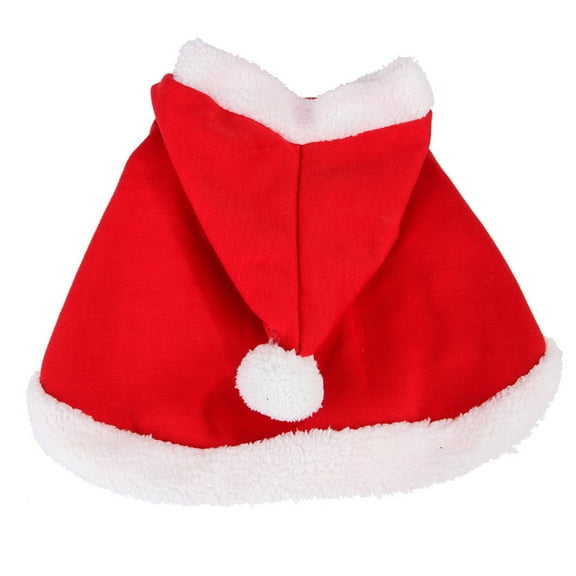zobvuyeg Christmas Cat Dog Costume Pet Cape, Cat Cloak with Xmas Hat, Soft and Thick Red Imitated Cashmere Apparel for Cats and Puppy, Funny Christmas Pet Dress Up