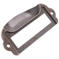 thumbnail image 4 of 16 piezas 82x39mm Titular de la tarjeta de bronce antiguo Drawer Tire / Etiqueta Tarjeta de marcos / TAP TRATE / Gabinete Marco Manija / Nombre de archivo Titular de la tarjeta, 4 of 6