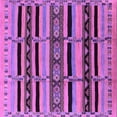 thumbnail image 1 of Ahgly Company Indoor Square Solid Purple Modern Area Rugs, 5' Square, 1 of 4