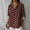 Wine, variant on Sakmal Blouses for Women Plus Size Cute Button Down Green Tops Long Sleeve Polka Dot V Neck Blouses for Women