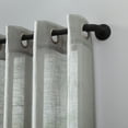 thumbnail image 2 of Archaeo Slub Textured Linen Blend Grommet Top Curtain, 52"x95", Gray, 2 of 8