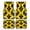 Motif Vintage Pattern, variant on 4-Piece Car Floor Mats Set, Mosaic Tile Pattern Marble Crystal Velvet Automotive Front & Rear Floor Liners, Universal Fit for Car, Truck, SUV