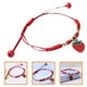 thumbnail image 2 of Pulsera de amistad de fresa linda pulsera de cuerda tejida para niñas brazalete trenzada hecha a mano ideal para ropa diaria joyas de frutas únicas, 2 of 5