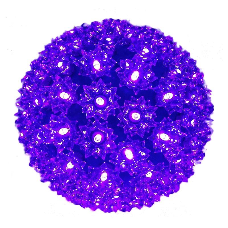 Purple Novelty Lights 100 Light Outdoor Christmas LED Starlight Sphere 7.5 Diameter