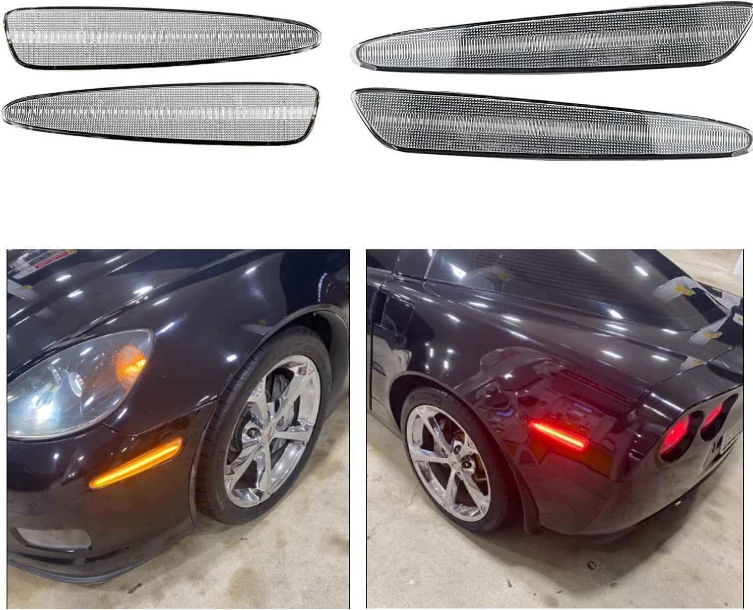 2005-2013 Chevrolet Corvette C6 LED Side Marker Smoked main image 0