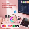 thumbnail image 5 of Bonaok Mini Karaoke Machine Toys, Portable Microphones for Kids Adults, Wireless Speaker Machine with LED Lights, Home Party Birthday Gifts for 3-12 Years Old Girls Boys, 5 of 10