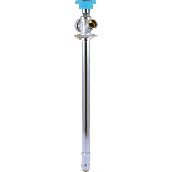 SharkBite 12 Inch Frost Free Sillcock, 1/2 x 3/4 Inch MHT, Push to Connect Brass Plumbing Fitting, PEX Pipe, Copper, CPVC, PE-RT, HDPE, 24636LF
