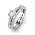 thumbnail image 2 of 1.50ctw Diamond Engagement Ring Bridal set in 14k White Gold (G-H, I2-I3, 1.50ctw), 2 of 5