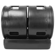 Good Ideas Compost Wizard Outdoor Dual Tumbler Compost Container, Black