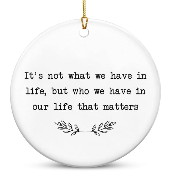 Christmas Ornaments Gifts for Women Men - Ceramic Ornaments 2025 for Xmas Tree Decorations - Christmas Birthday Stocking Stuffers Gifts for Mom Dad Sister Brother, Friend Gift IdeasHA5