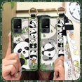 thumbnail image 5 of KDY-Phone Case For TCL 40XL/40T/T608D/Lively Jitterbug Smart4, Anti-knock Wristband Soft case Cute Cartoon Panda Lanyard Protective Silicone Dirt-resistant Ring Wrist Strap Kickstand, 5 of 9