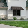 thumbnail image 2 of BACKYARD BEAUTIFUL Metal Awning 60" x 36", Front Door and Window Canopy with Powder-Coated Frame, Weather Resistant Sun and Rain Shelter for Patio, Entrance, Porch and Balcony, Brown, 2 of 9