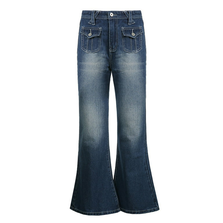 Women's Y2K Earl Jeans Denim Company Blue Denim Jeans Bottoms Women 30W