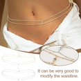 thumbnail image 4 of ZOUBAOQ Fashion Simple Double Layer Bead Chain Ladies Waist Belly Chain Belly Belt Jewelry Body Spring Summer Gifts Chain Fashion, 4 of 9