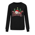 thumbnail image 4 of Crewneck Sweatshirt for Women Casual Oversized Pullover Hoodies Long Sleeve Fleece Tops Sweater Black L, 4 of 6