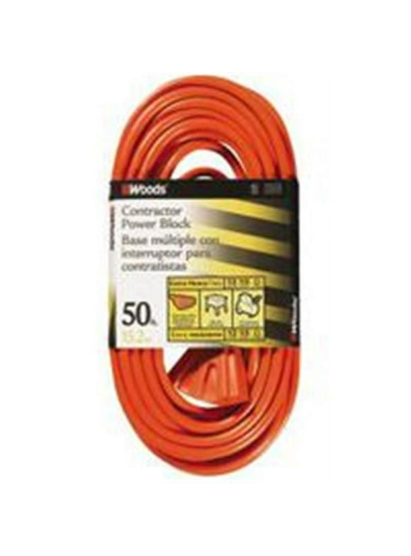 Coleman Cable Inc. Cord Ext Otdr12/3X50Ft 3Ot Org 819