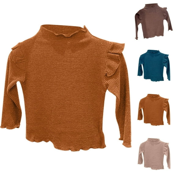Bixock Kids Fall Winter Warm Clothes,Toddler Boys and Girls Sweaters,Fashion Girl Children' Casual Long Sleeved Solid Color Sweater Warm Over Sweater