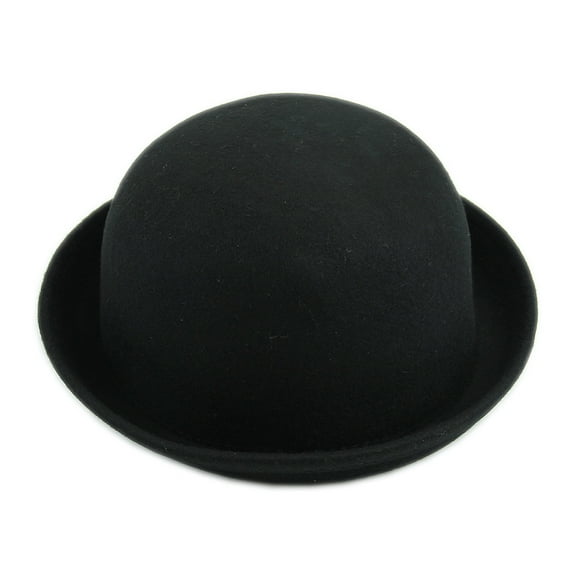 JUNTEX Vintage Ladies Women Men Unisex Vintage Wool Bowler Derby Hat Cap