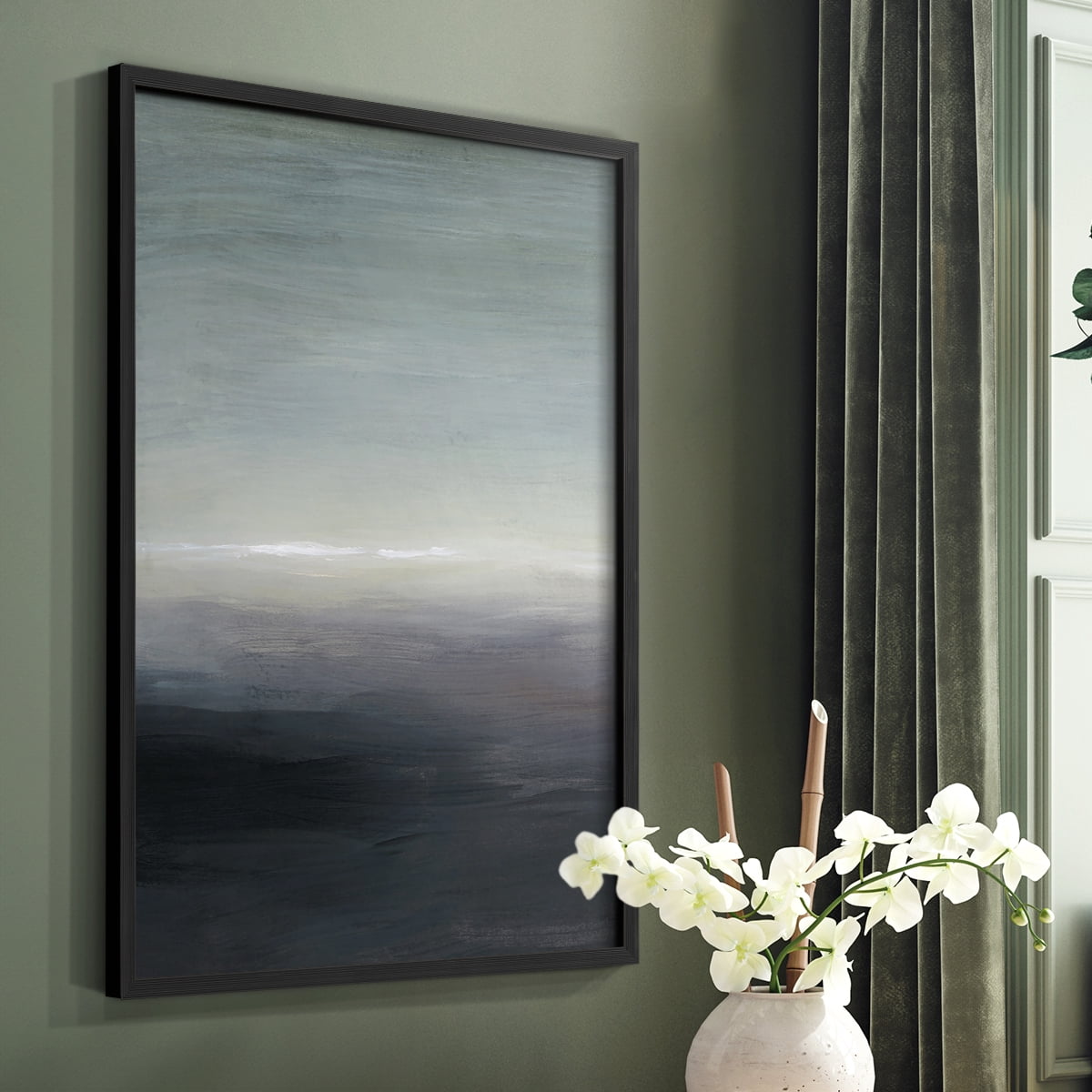 Windy Moor I Framed Print - Solid Wood in Single Picture Frame Solid Wood 2 Framed Print