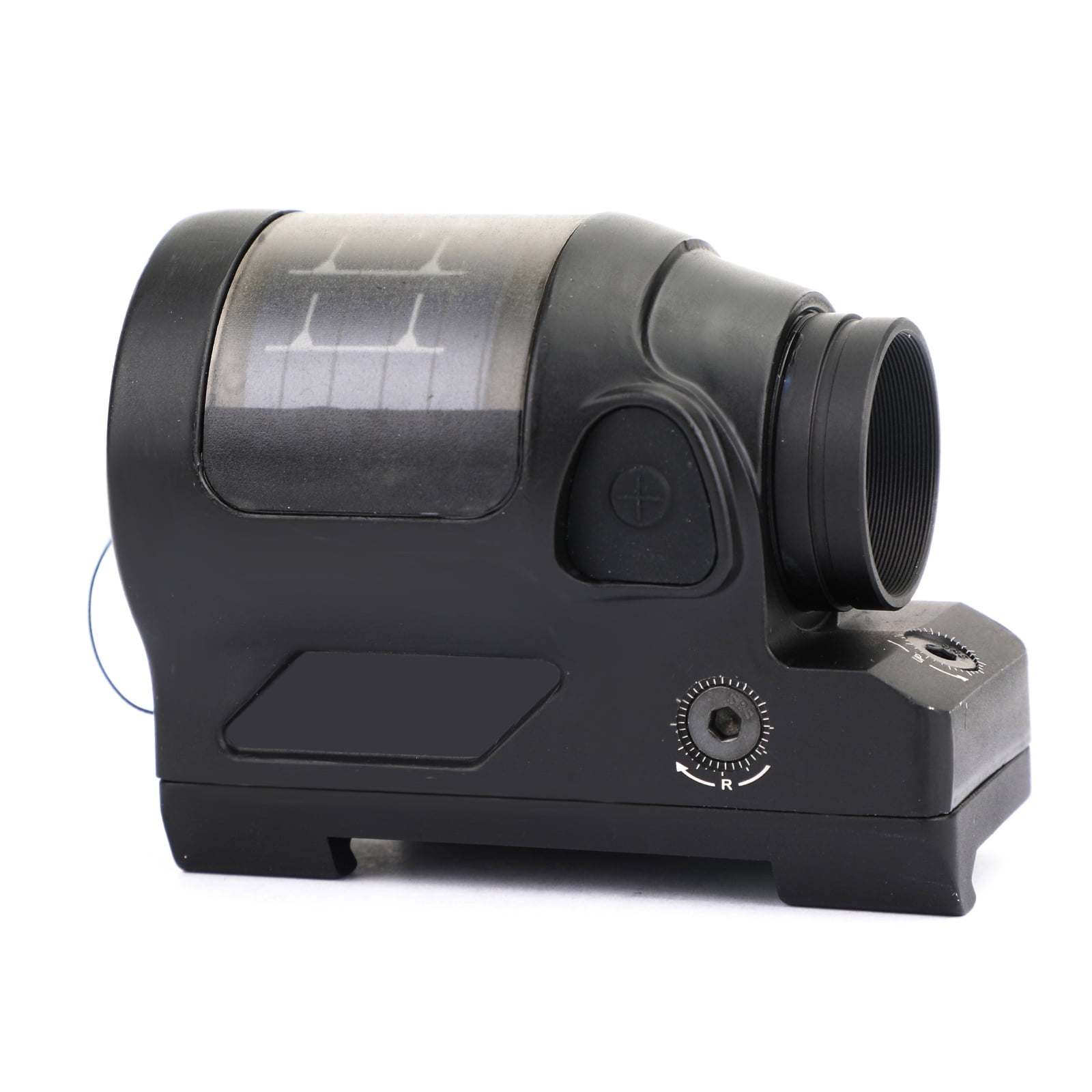Amotopart Solar Power System Hunting Reflex Sight Red Dot 1X38