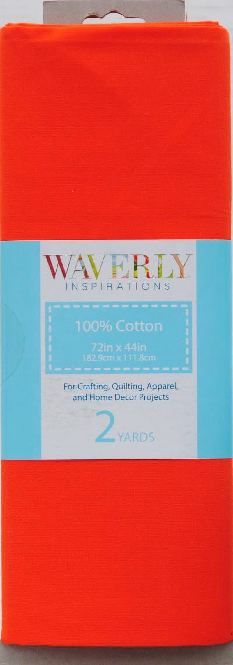 Waverly Inspirations 44" x 2 yd 100% Cotton Sewing & Craft Fabric, Orange - image 2 of 2