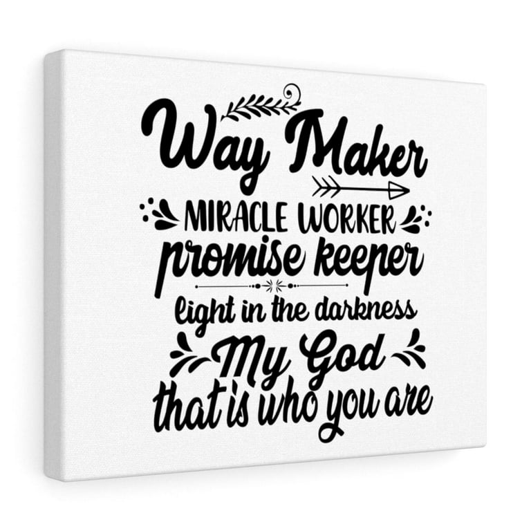 Way Maker Miracle Worker Promise Keeper Light Poster