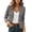 Gray, variant on CHUMUD Women's Short Suit Jacket Two Button Lapel Blazer Casual Business Jacket Slim Fit Formal Office Wear, S-2XL