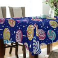 thumbnail image 5 of Yayeee Tablecloths 60" x 108" Rectangle Wrinkle Resistant Party Table Cover, Blue Colorful Candies, 5 of 8