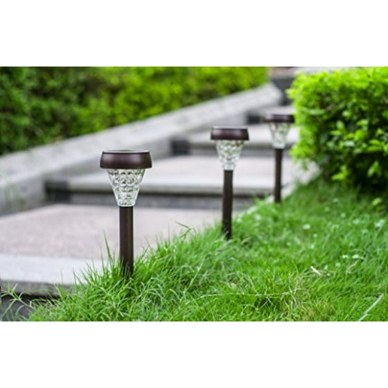 Solario Garden Decor Solar Powered Lights Set Of 10 Decorative Solario Garden Decor Solar Powered Lights Set Of 10 Decorative Stainless Steel Lamps Wireless Outdoor Security Light Led Accent Lighting Bronze