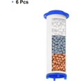 thumbnail image 3 of SHIQI-6 Pcs Shower Head Filter with Calcium Balls 2.6 Inch PP Cotton Filter Cartridge Replacement High-Pressure Handheld Fan Shower Jet Sets, 3 of 4