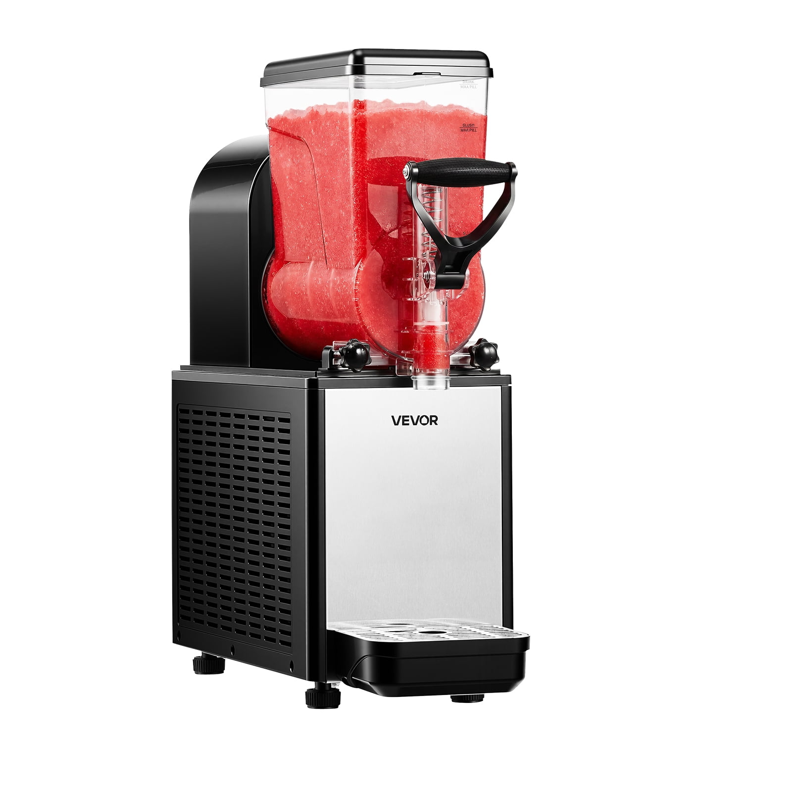 VEVOR Slushie Machine, 6L/1.6Gal Commercial Slushy Maker, Frozen Drink Maker with Self-Cleaning, Margarita Machine for Restaurants Bars Party for Slushie, Margaritas, Milkshake & More
